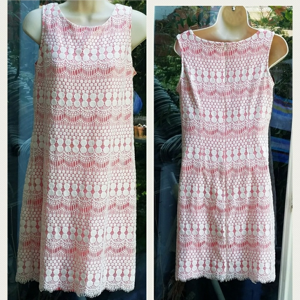 - Eliza J Overlay Dress.   NWOT